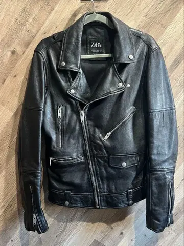 ZARA 가죽 자켓 덤 후드티