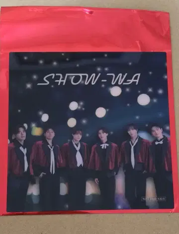 SHOW-WA 회장 한정판 클리어 포토 카드 크리스마스
