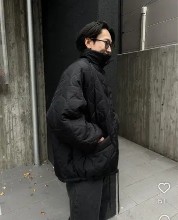 c1989 퀼팅 오버 코트