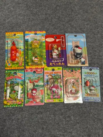 지역 한정 헬로키티 지퍼 마스코트 9개 세트
