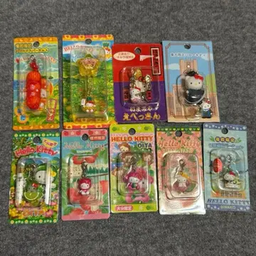 지역 한정 헬로키티 지퍼 마스코트 9개 세트