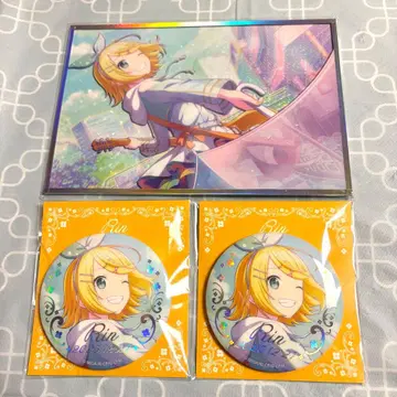 하피코레 카가미네 린 색지 캔뱃지