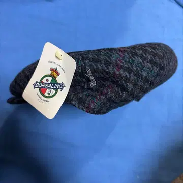 [ 새상품 ] Borsalino 볼사리노 1857 그레이 체크 헌팅