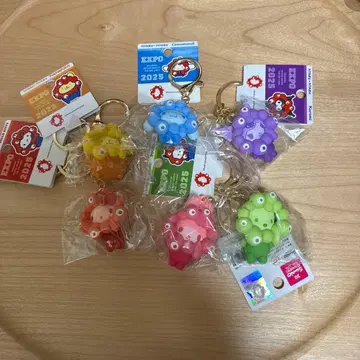 EXPO 2025 산리오 미야쿠미야쿠 최애 컬러 킨 홀더 세트 6종류