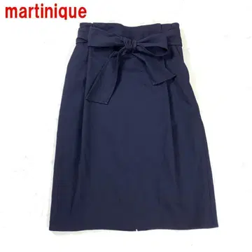 A4256 마르티니크 롱 스커트 벨트 네이비 2