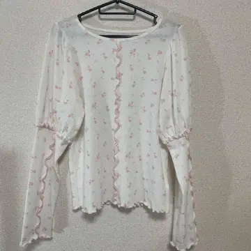 merry jenny flower 퍼프 슬리브 tops