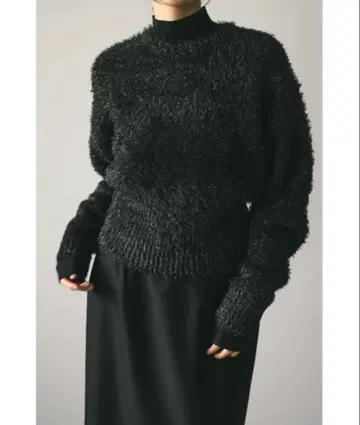 스타일 믹서 글로스 샤기 폼 니트