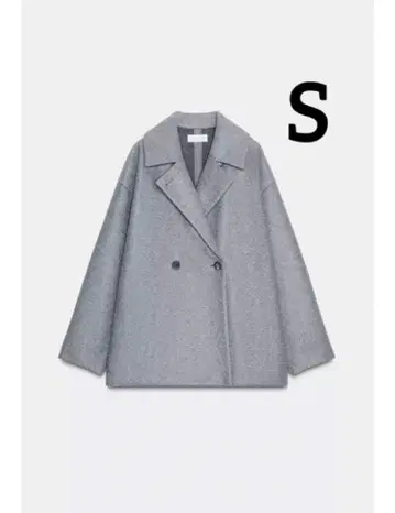 ZARA 소프트 더블 브레스트 코트 S