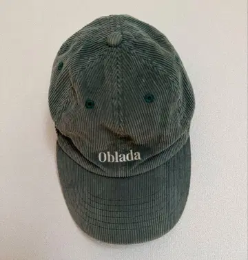 Oblada 오블라다 코듀로이 캡 그린 CINCH 신존