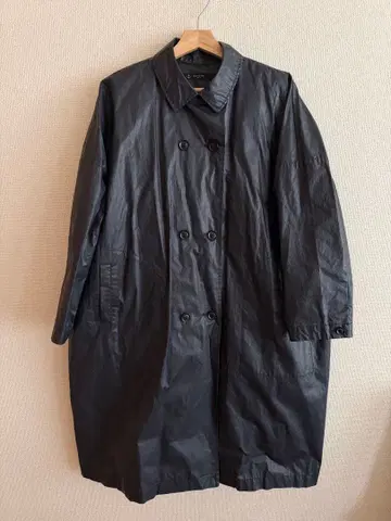 MARINE & WORK 블랙 트렌치코트