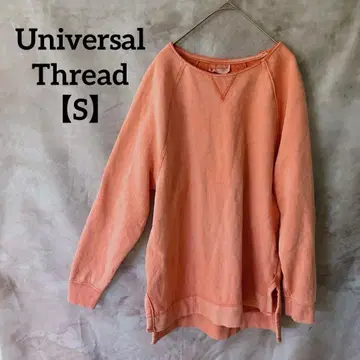 Universal Thread [ S ] 오렌지 워시 가공 맨투맨 긴팔
