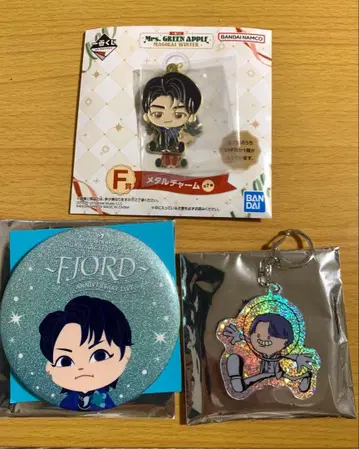 Mrs. GREEN APPLE 제일복권 메탈 참 & 캔뱃지 세트