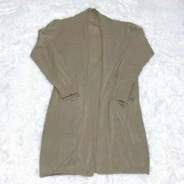 VIS 롱 니트 가디건 베이지 겉옷 사이즈 F