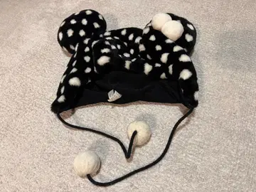 미키풍 플리스 모자