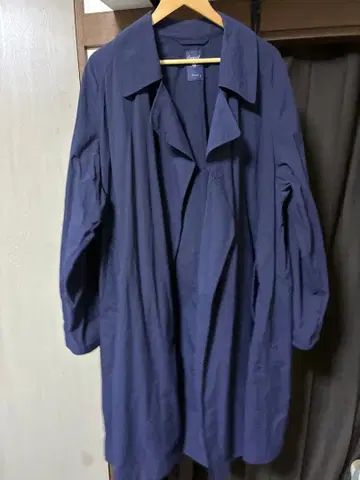 오르치발 네이비 체스터 코트 버튼리스 남성용