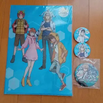 디지몬 tri. 야마토 죠 캔뱃지 클리어 파일 묶음 판매