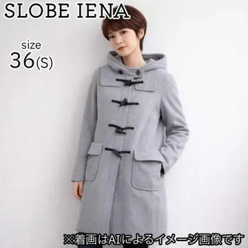 슬로바니아 더플 코트 후드 헤링본 36 S 그레이 A라인