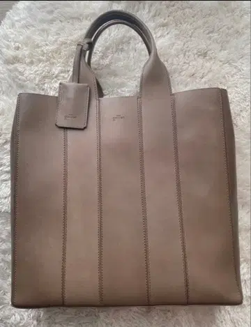 [genten] [새상품급] 천연 가죽 토트백 대용량 A4