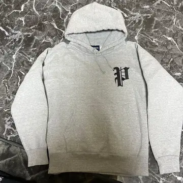 PHATRNK 그레이 후드 부착 후드티 M