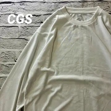 [ 새상품급 ] CGS 크루넥 롱 슬리브 T셔츠 무지 XL 화이트