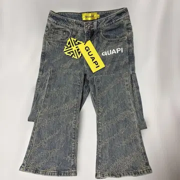GUAPI 플레어 데님 팬츠 사이즈 28