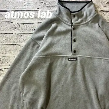 [ 새상품급 ] atmos lab 풀오버 하프 스냅 버튼 플리스 2XL