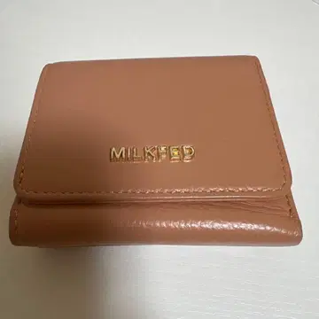 MILKFED 3단 폴더형 지갑 베이지