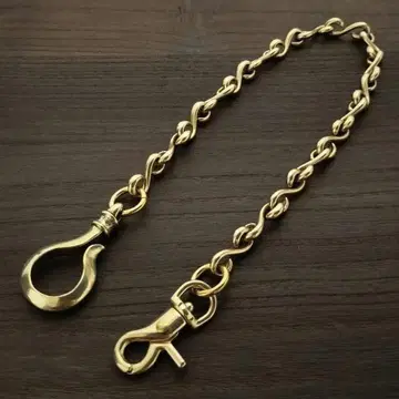 놋쇠 S자 10mm 지갑 체인 빈티지 브라스 골드