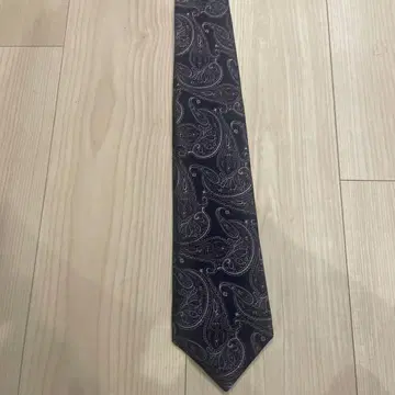 gotairiku 페이즐리 무늬 넥타이 네이비