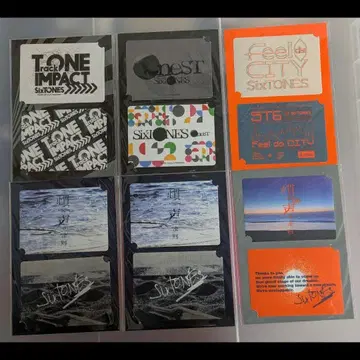 SixTONES 투어 스티커 5종 6매 세트