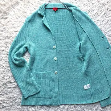 [ 현행 미사용급 린넨 코튼 ] 이자이아 니트 테일러드 자켓 이탈리아제