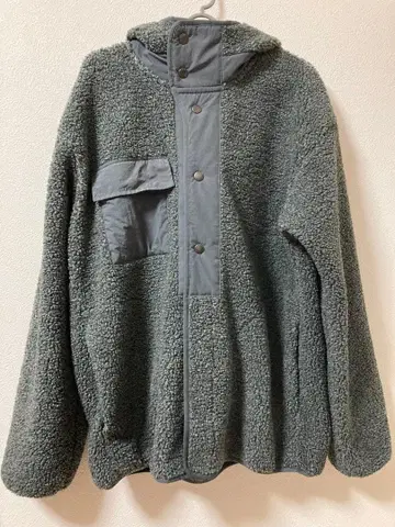 gu ENGINEERED GARMENTS 보아 플리스 스냅 후드티