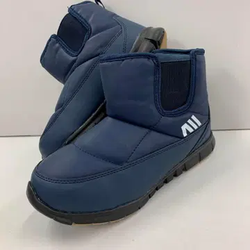 새상품 여성용 M 사이즈 방한 속기모 발수 숏부츠 네이비 컬러 592