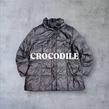 CROCODILE 남성용 다운 자켓 롱 기장 방한 아우터 구제 의류