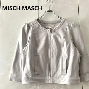MISCH MASCH 비쥬 노카라 숏 기장 자켓 M 7부 소매