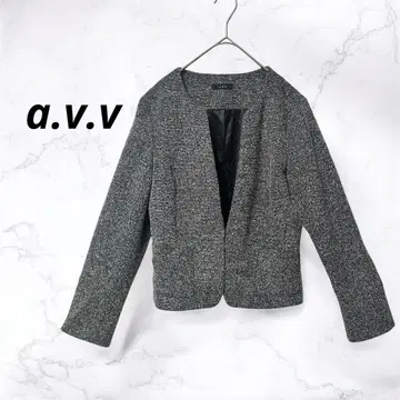 [ 아베베 ] 노카라 자켓 그레이 계열 후크(M)