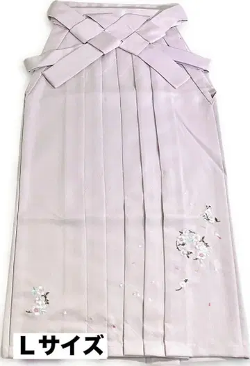 새상품 졸업 하카마 자수 L 연보라색 계열 157~166cm 전후