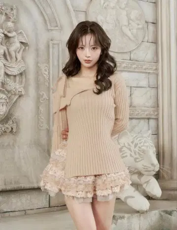 Darich 랜덤 프릴 니트 셋업