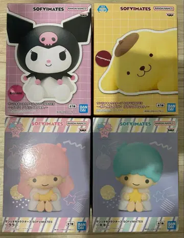 산리오 캐릭터즈 SOFVIMATES 쿠로미 & 폼폼푸딩 & 키키 & 라라