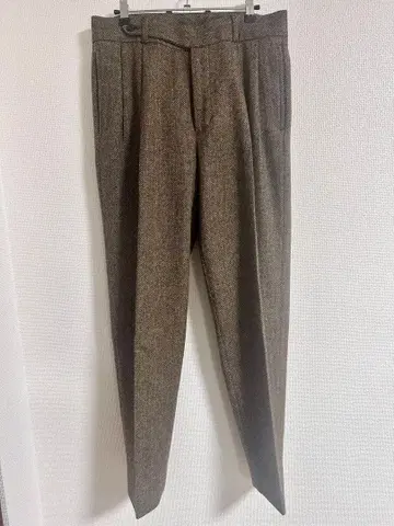 TOMORROWLAND 셰틀랜드 트위드 2 플리츠 트라우저