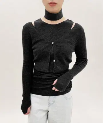 EDIT.FOR LULU 시어 니트 가디건