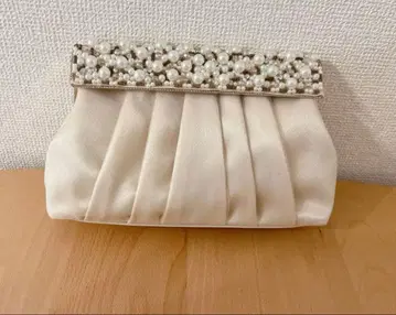 새상품급 펄 장식 파티 백 클러치 숄더