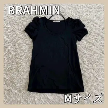 [ 상의 ] 쉬폰 슬리브 탑 BRAHMIN 반팔 티셔츠 일본제