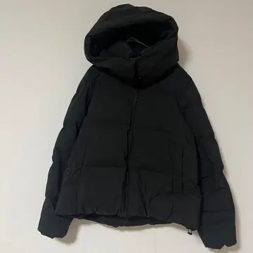 지유 GU 다운 자켓 [ M ] 후드 블랙 육후