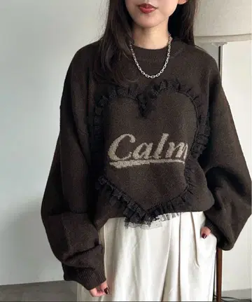 하트 모티브 니트 [ ZOZOTOWN 한정판 아이템 ]