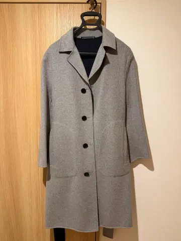 Theory 체스터 코트 허리 벨트 포함