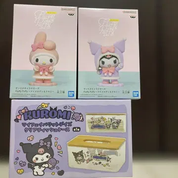 BANDAI Fluffy Puffy 피규어 3체 세트