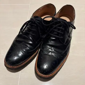 FABIO RUSCONI 블랙 레이스업 슈즈