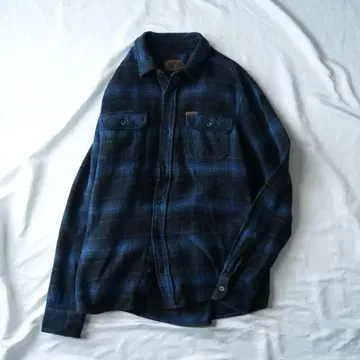 00s ORVIS 플란넬 셔츠 체크 옴브레 M 긴팔 US 구제 의류