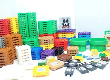 레고 슈퍼 마리오 필드 코스 토관 골 바코드 세트